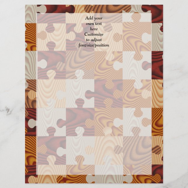 Wooden jigsaw puzzle (Front)