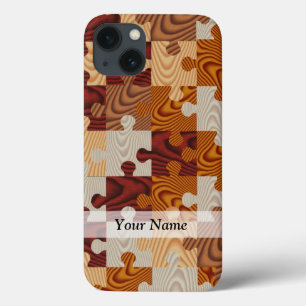 Wooden jigsaw puzzle iPhone 13 case