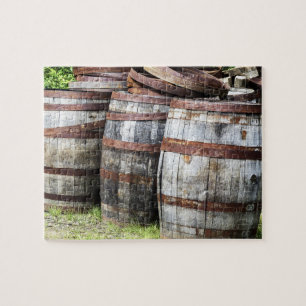 Wooden Keg Barrels Jigsaw Puzzle