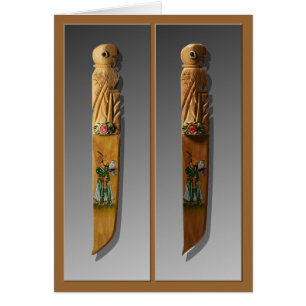 Wooden Knives Bookmark Card