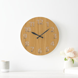"Wooden" Large Clock