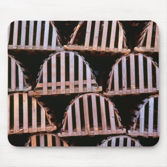 Wooden Lobster Traps Horizontal Mouse Pad (Front)