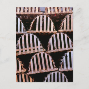 Wooden Lobster Traps Vertical Postcard