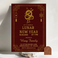Wooden Lunar Chinese Snake New Year