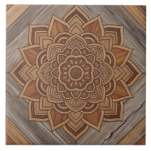 Wooden Mandala Pattern