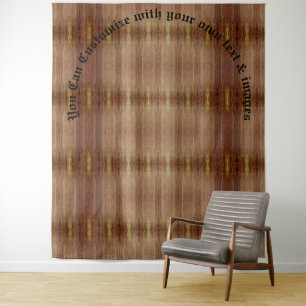 Wooden Patterned Tapestries