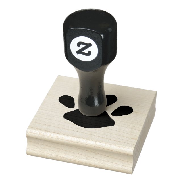 Wooden Paw Printed Stamp (Stamp)