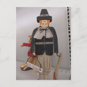 Wooden Pilgrim Postcard