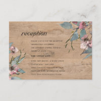 Wooden Pink Eucalyptus Floral Wedding Reception