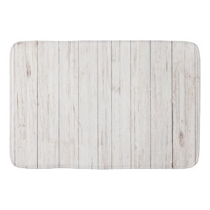 wooden planks bath mat