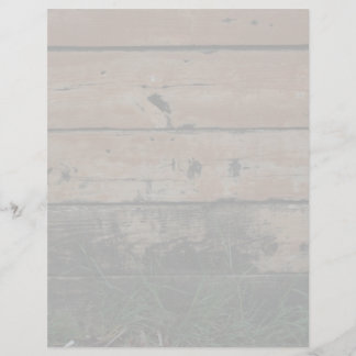 Wooden planks with algae grass growing photograph