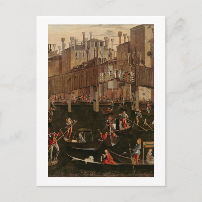 Wooden Rialto Bridge, from the Miracle of the Reli Postcard (Front)