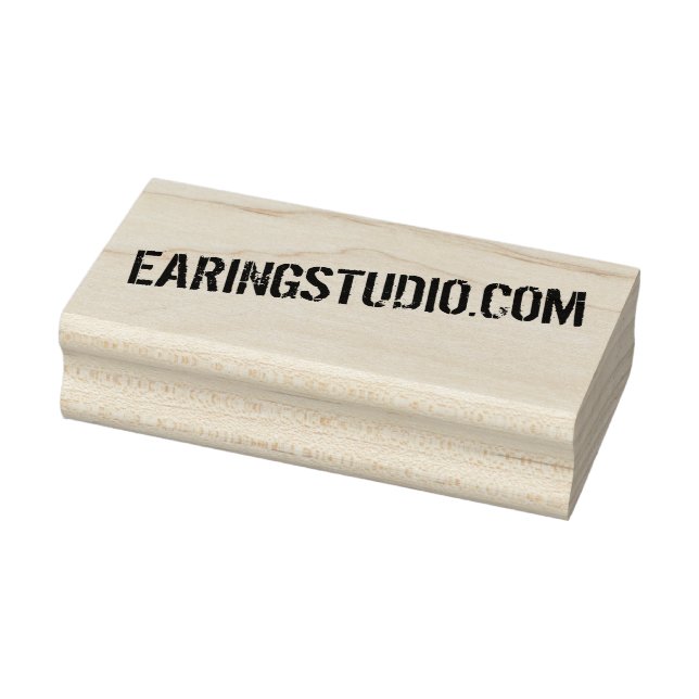 Wooden Rubber Stamp - Website (Stamp)