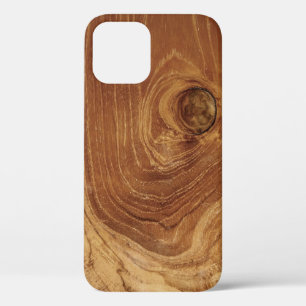 Wooden Rustic Teak Wood Texture Wood Grain Photo iPhone 12 Case