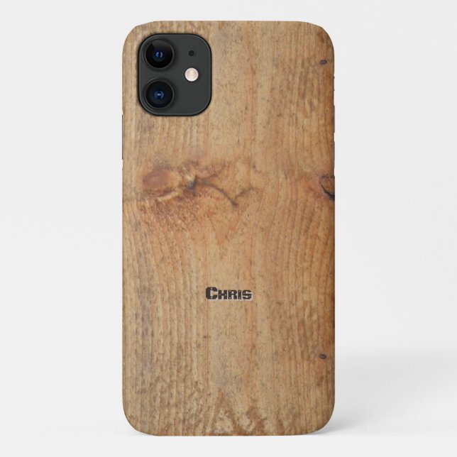 "Wooden" S5 Cover with your Name (Back)