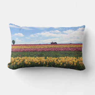 Wooden Shoe Tulip Farm, Woodburn, Oregon Lumbar Cushion
