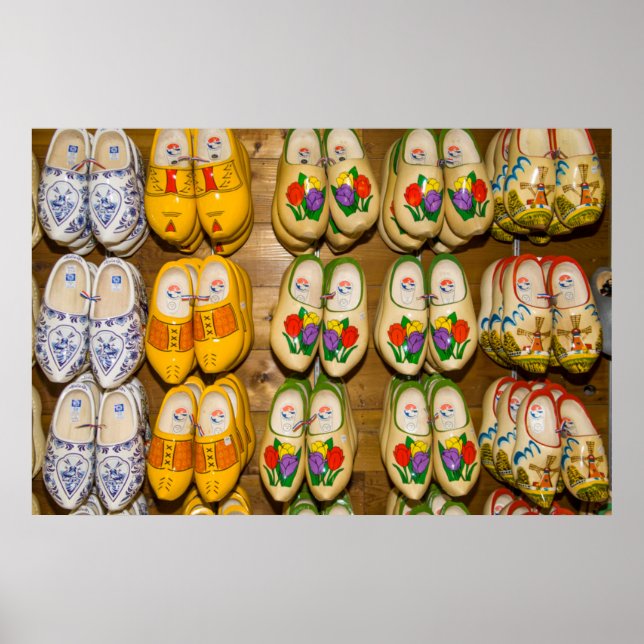 Wooden Shoes, Dutch Village Shop, Noordhuizen Poster (Front)