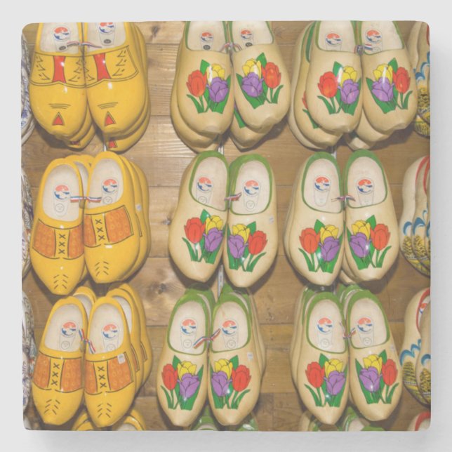 Wooden Shoes, Dutch Village Shop, Noordhuizen Stone Coaster (Front)