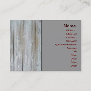 Wooden Siding Business Card