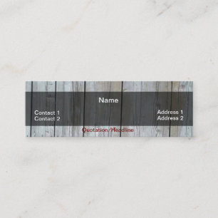 Wooden Siding Business Card