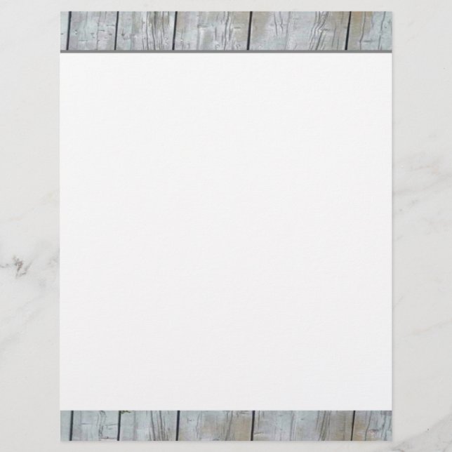 Wooden Siding Letterhead (Front)