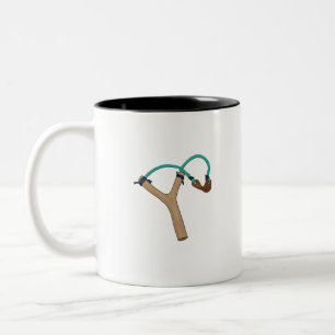 Wooden Slingshot Two-Tone Coffee Mug