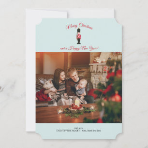 Wooden Soldier Photo Holiday Card