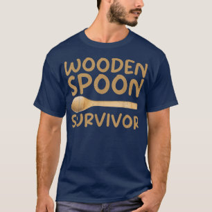 Wooden Spoon Survivor funny Italian T-Shirt