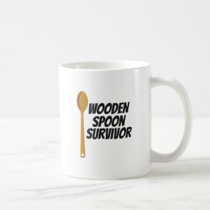Wooden Spoon Survivor Funny Nostalgia Coffee Mug