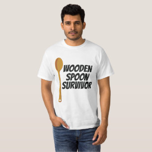 Wooden Spoon Survivor Funny Nostalgia T-Shirt