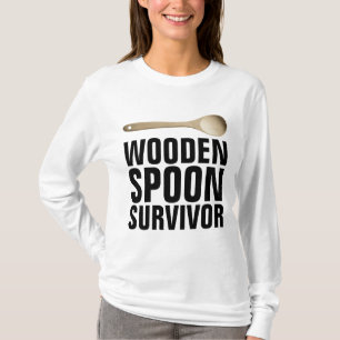 WOODEN SPOON SURVIVOR Funny T-shirts
