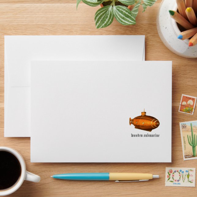 wooden submarine envelopes (Desk)