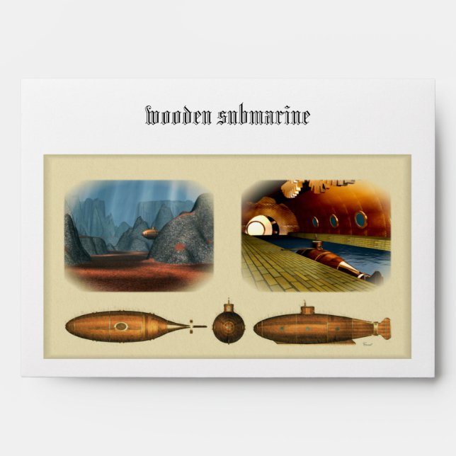 wooden submarine envelopes (Front)