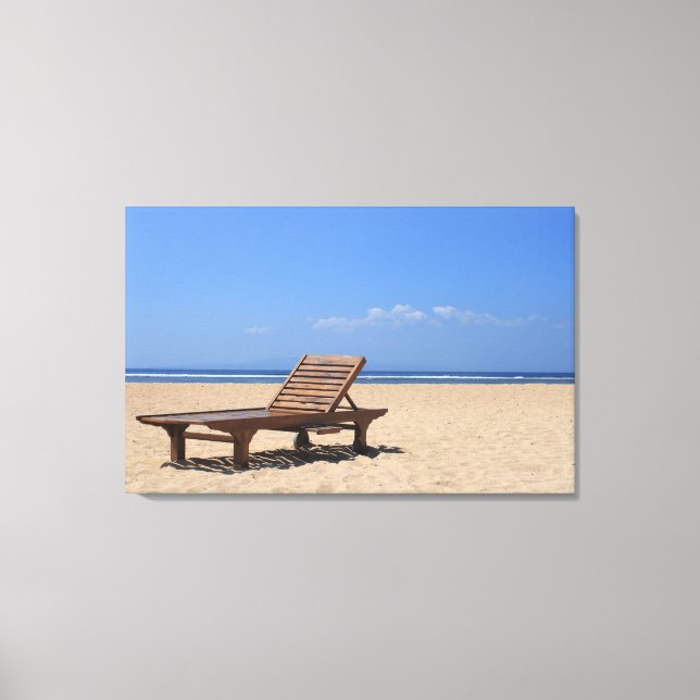 Wooden sunbed canvas print (Front)