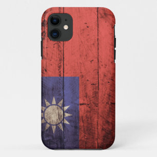 Wooden Taiwan Flag iPhone 11 Case