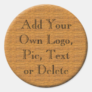 Wooden Template Round Stickers
