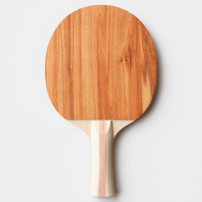 Wooden texture design ping pong paddle (Front)