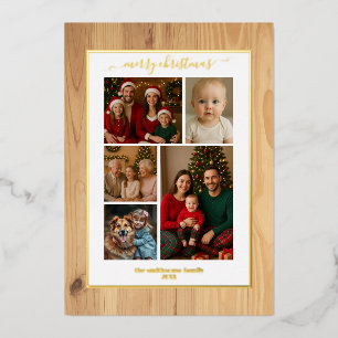Wooden texture foil family Photo Christmas real