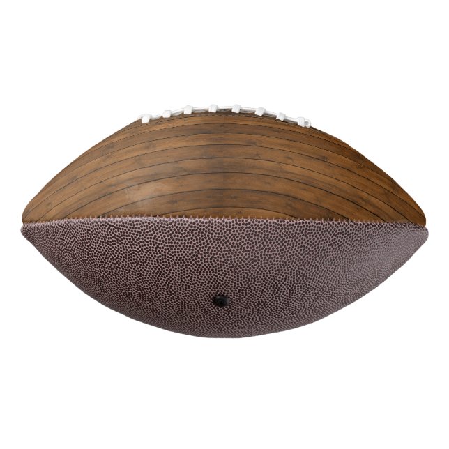 Wooden Texture Football (Rotated 270)