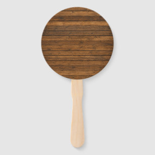 Wooden Texture Hand Fan
