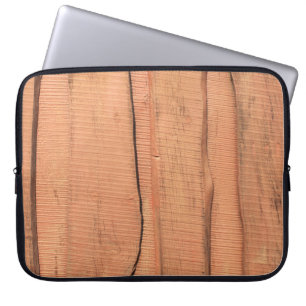 Wooden texture laptop sleeve
