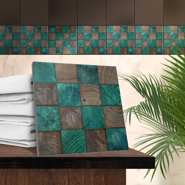 Wooden Texture Mosaic Art Tile (Creator Uploaded)