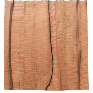 Wooden texture shower curtain
