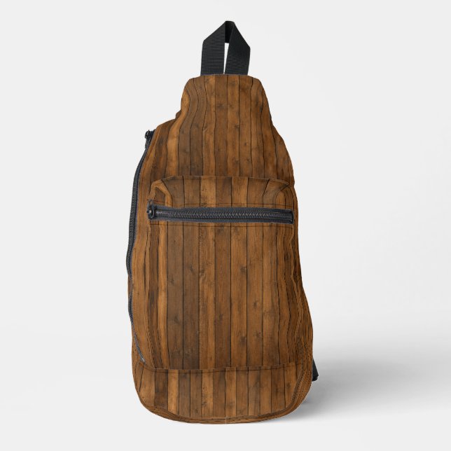 Wooden Texture Sling Bag (Front)