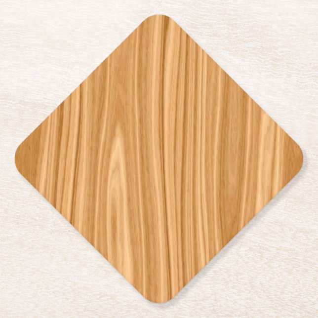 Wooden Texture Surface Design-35456 Paper Coaster (Front)