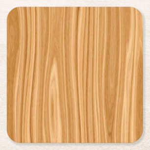 Wooden Texture Surface Design-35456 Square Paper Coaster