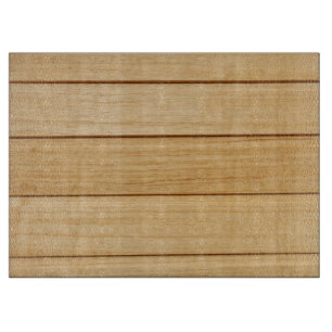 Wooden Tiles Decorative Glass Chopping Board