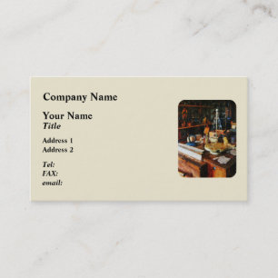 Wooden Toys in Wood Shop Business Card