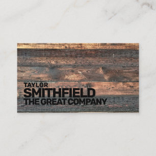 Wooden Vintage Business Card