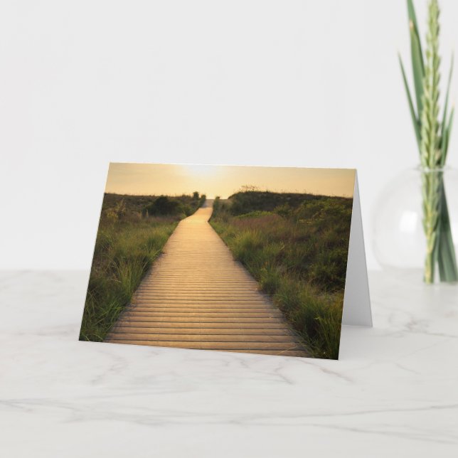 Wooden Walkway to Beach Card (Front)
